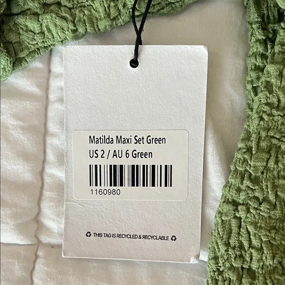 Princess Polly Green Maxi Set - Picture 2 of 4